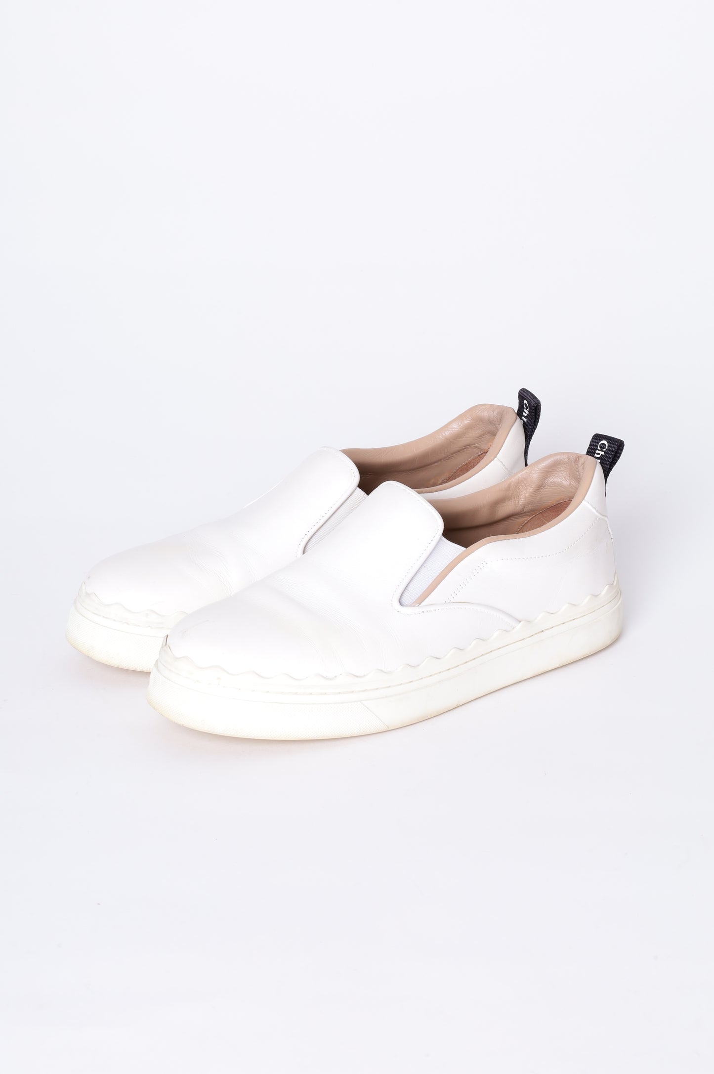 Chloe Womens White Sneakers Size EU 39