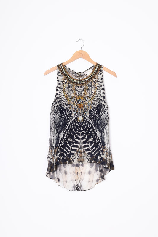 Camilla Womens Beige Top Size XS