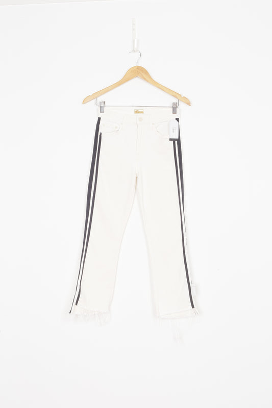 MOTHER Womens Cream Jeans Size W 25