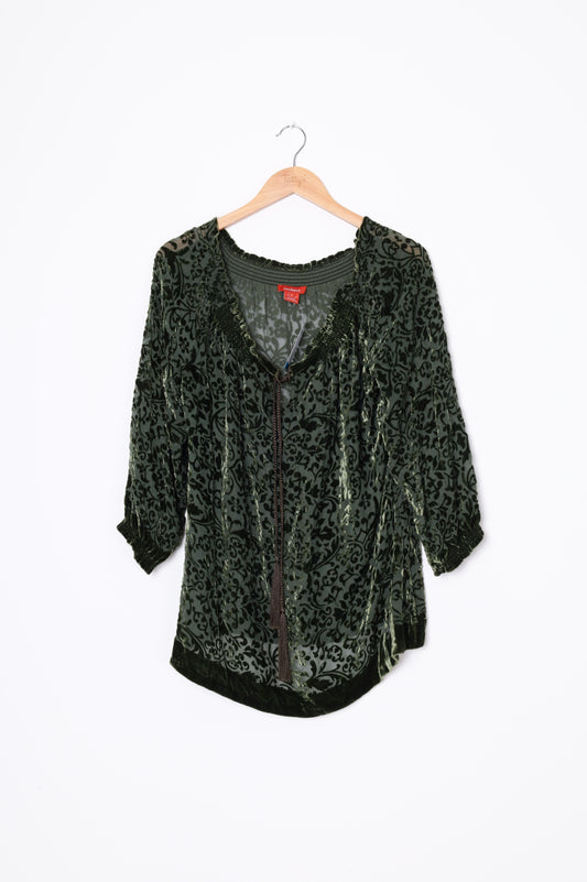 Sundance Womens Green Top Size S