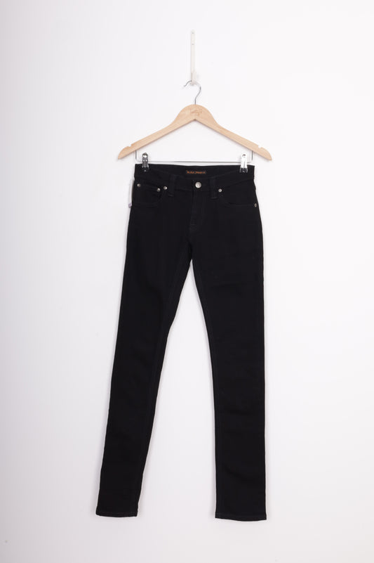 Nudie Jeans Womens Black Jeans Size W 25