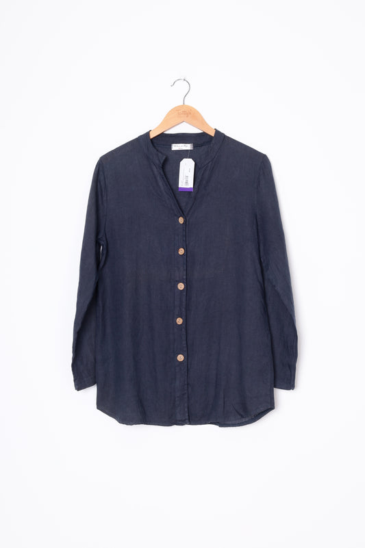 William de Faye Womens Blue Shirt Size M
