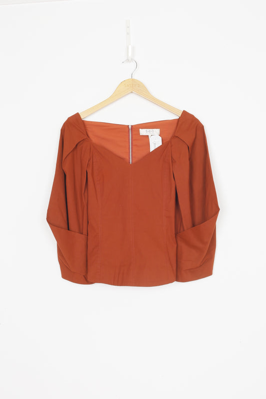 Sea Womens Red Top Size 6