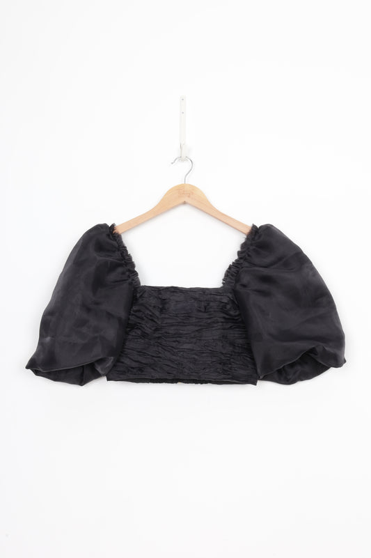 Aje. Womens Black Top Size 8