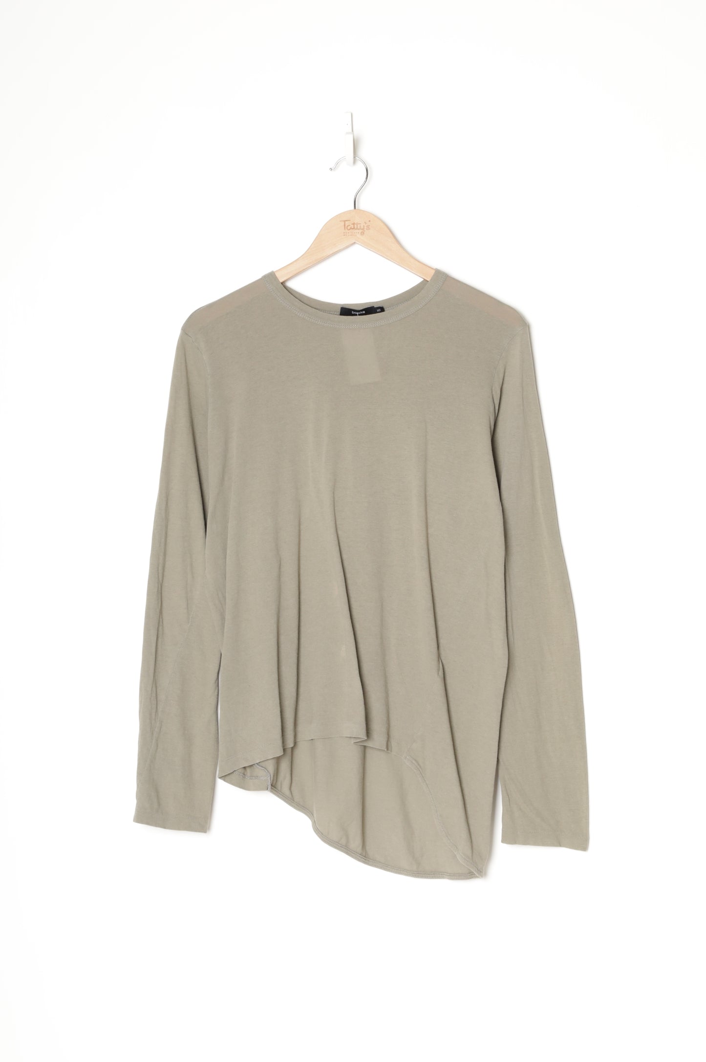 Bassike Womens Green Top Size XS