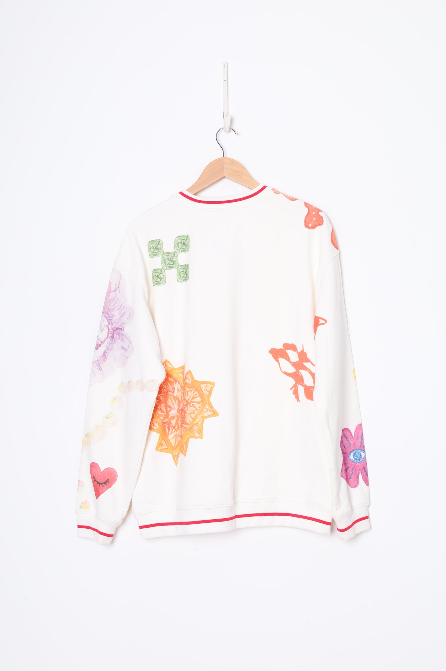 maku Womens Cream Sweatshirt Size S