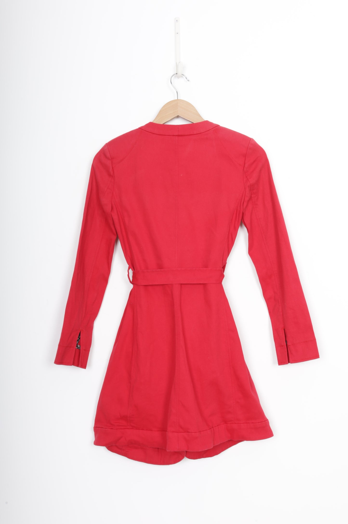 Andrea Moore Womens Red Coat Size 8