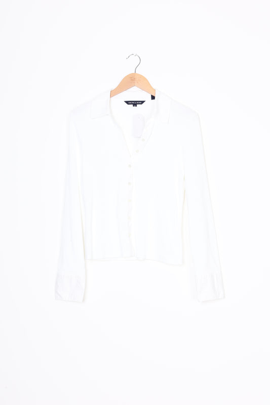 Veronica Beard Womens White Top Size L