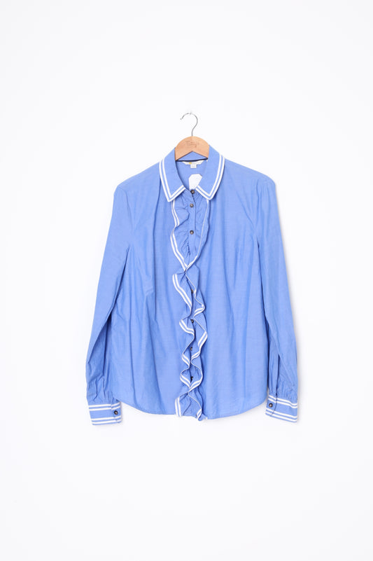 Boden Womens Blue Shirt Size 14
