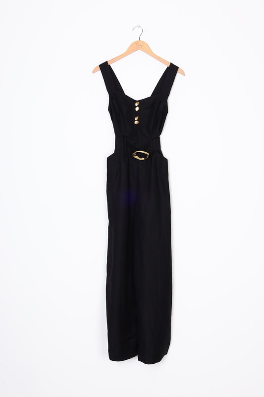 Aje Womens Black Jumpsuit Size 4