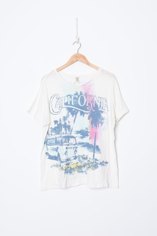 Magnolia Pearl Womens White T-shirt Size O/S