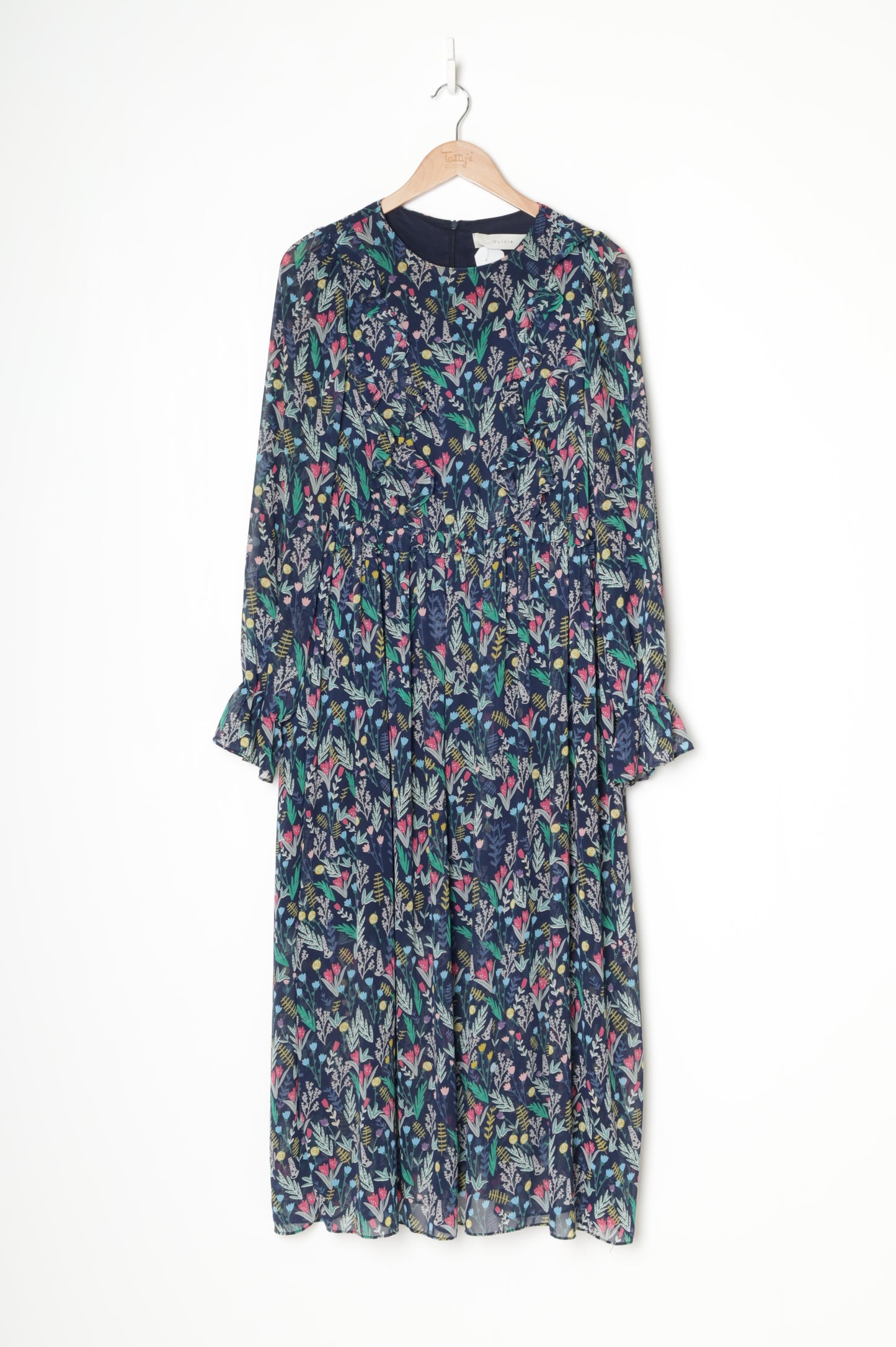 Olivia Womens Blue Dress Size M