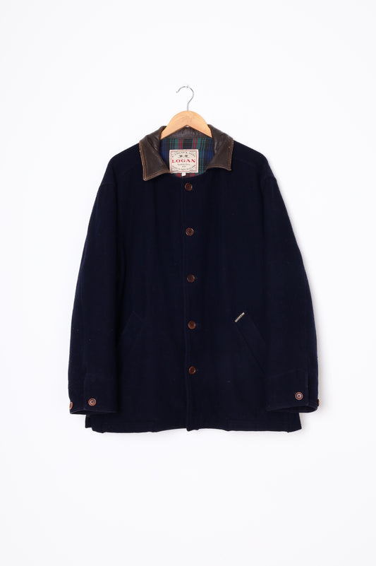 R. Logan & Sons Mens Blue Jacket Size L