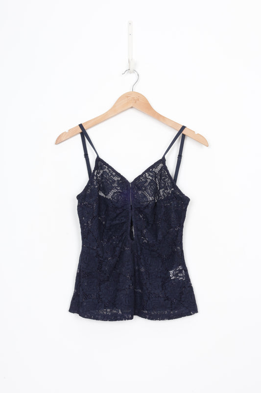 Wynn Hamlyn Womens Blue Singlet Size 10