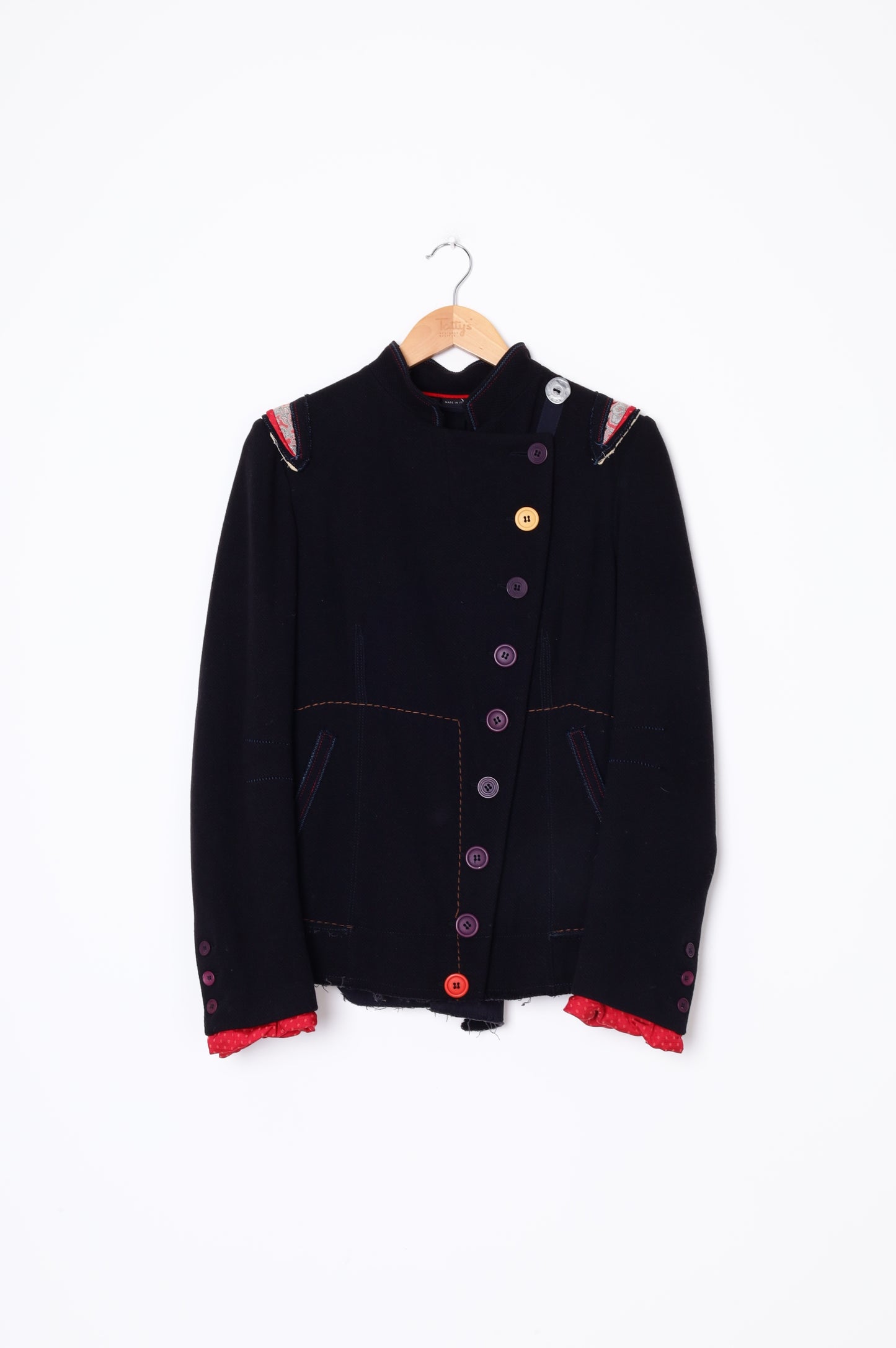 Marithe Francois Girbaud Womens Black Blazer Size 44