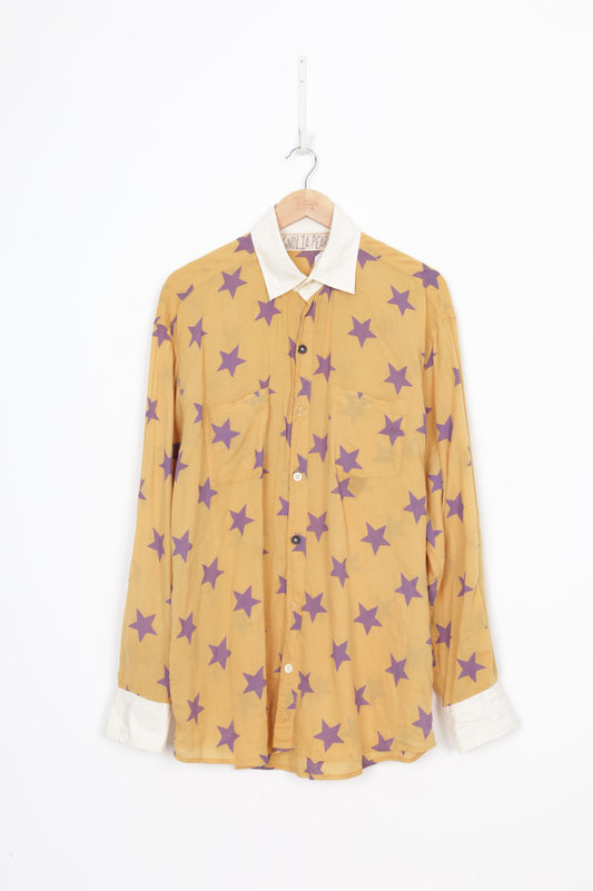 Magnolia Pearl Womens Yellow Shirt Size L