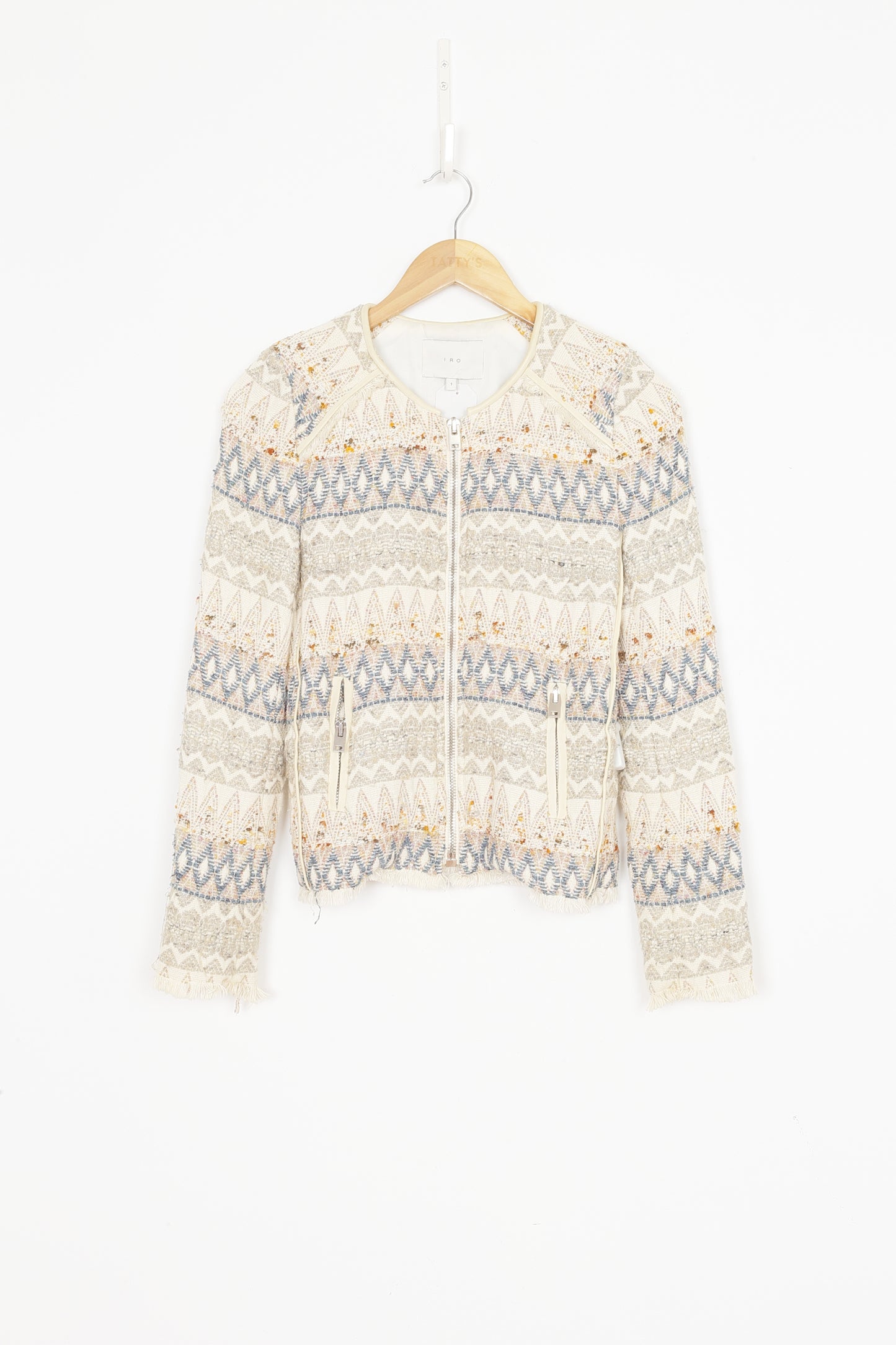 IRO Womens Cream Jacket Size 1
