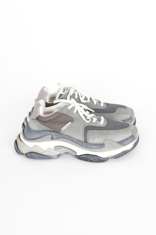 Balenciaga Mens Grey Sneakers Size EU 39