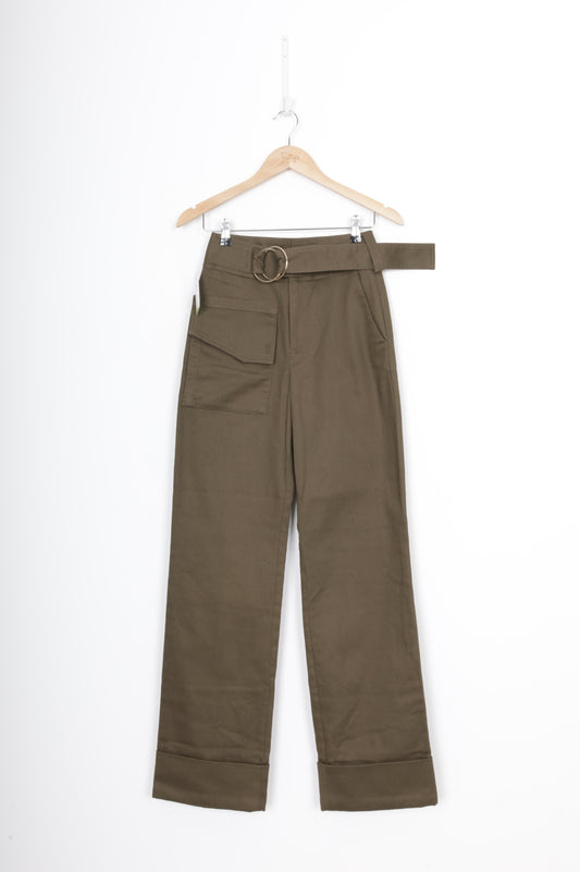 Self-Portrait Womens Green Pants Size 6
