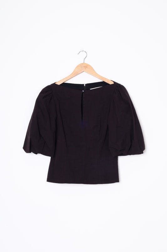 Veronika Maine Womens Black Top Size 6