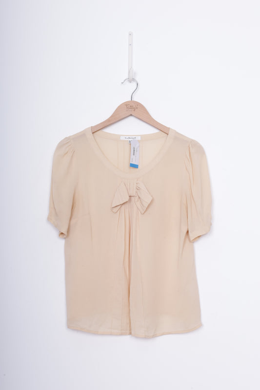 LK Bennett Womens Beige Top Size 12