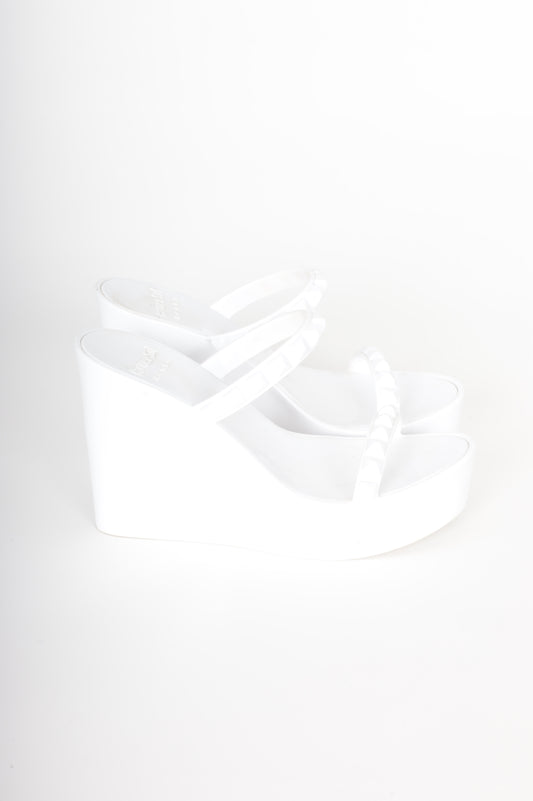 Carmen Sol Womens White Heels Size EU 38