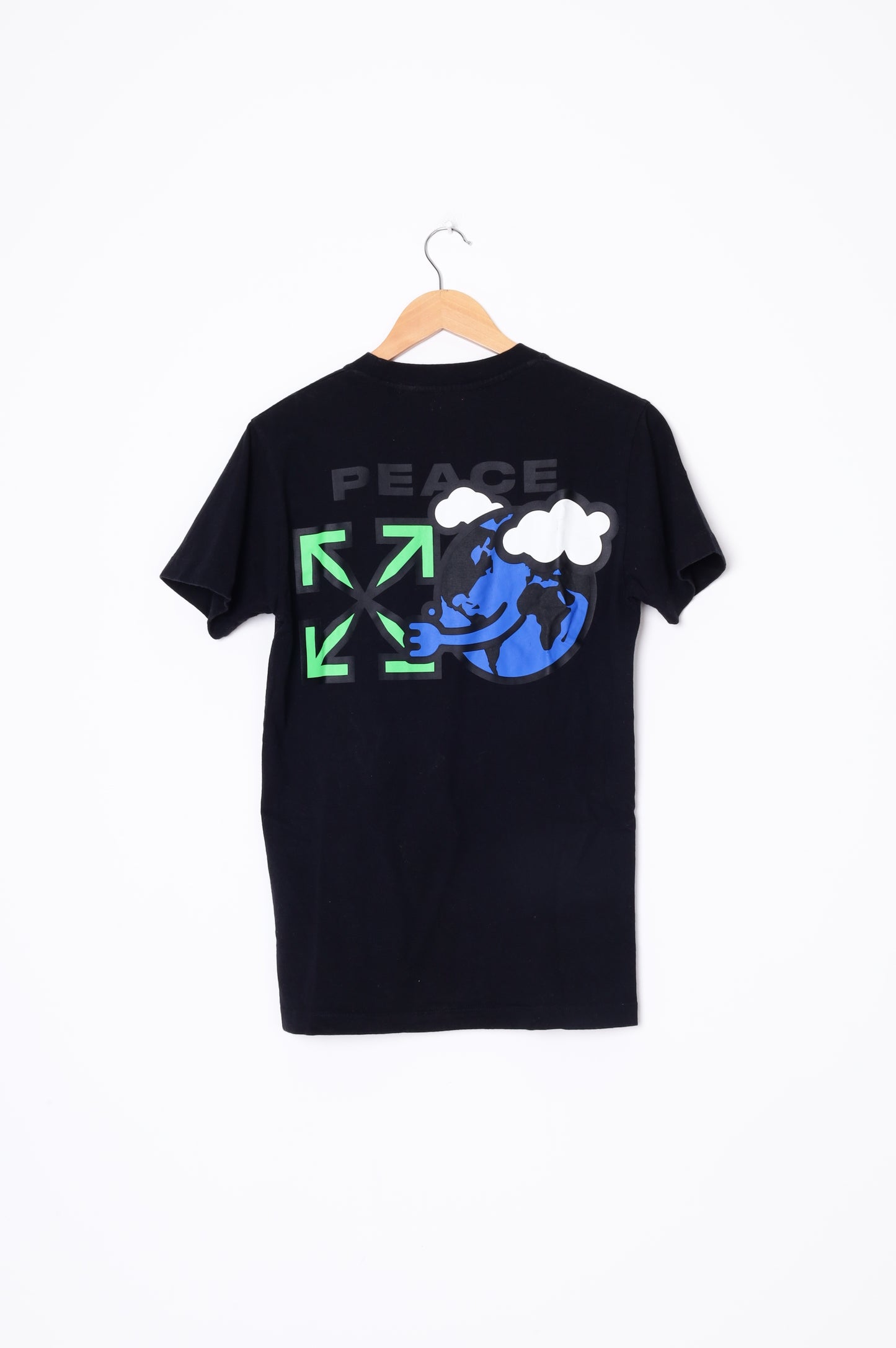 Off White Mens Black T-shirt Size XXS