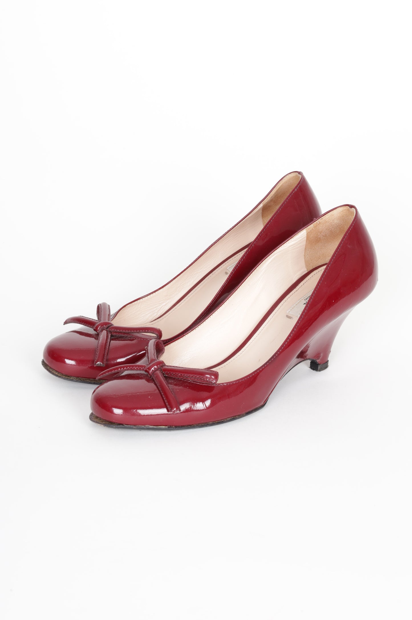 Prada Womens Red Heels Size EU 38.5