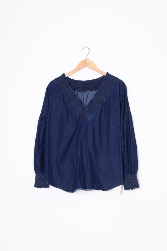 Moochi Womens Blue Blouse Size 6