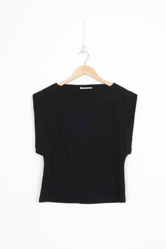 Matteau Womens Black Top Size 12