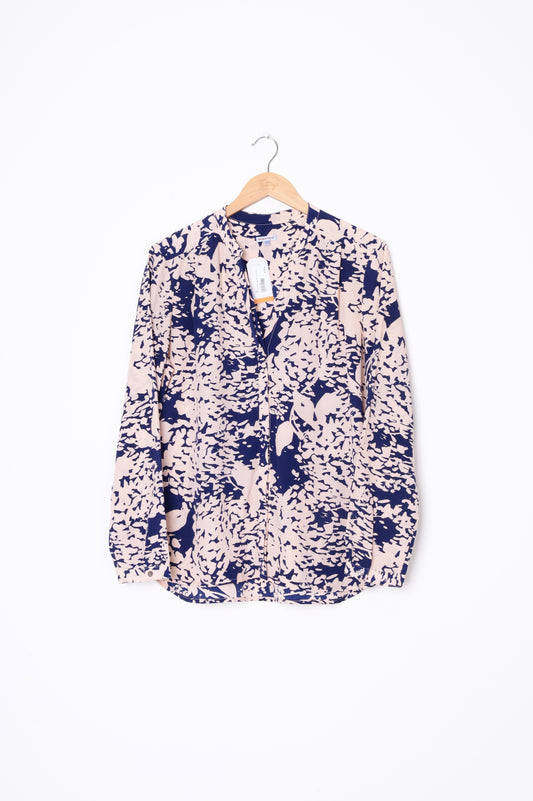 Ben Simon Womens Blue Top Size L