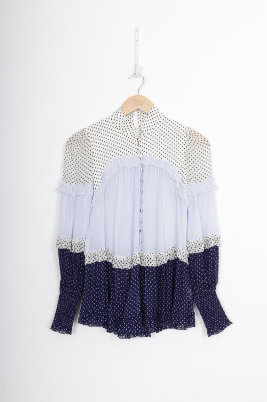 Zimmermann Womens Blue Blouse Size 0