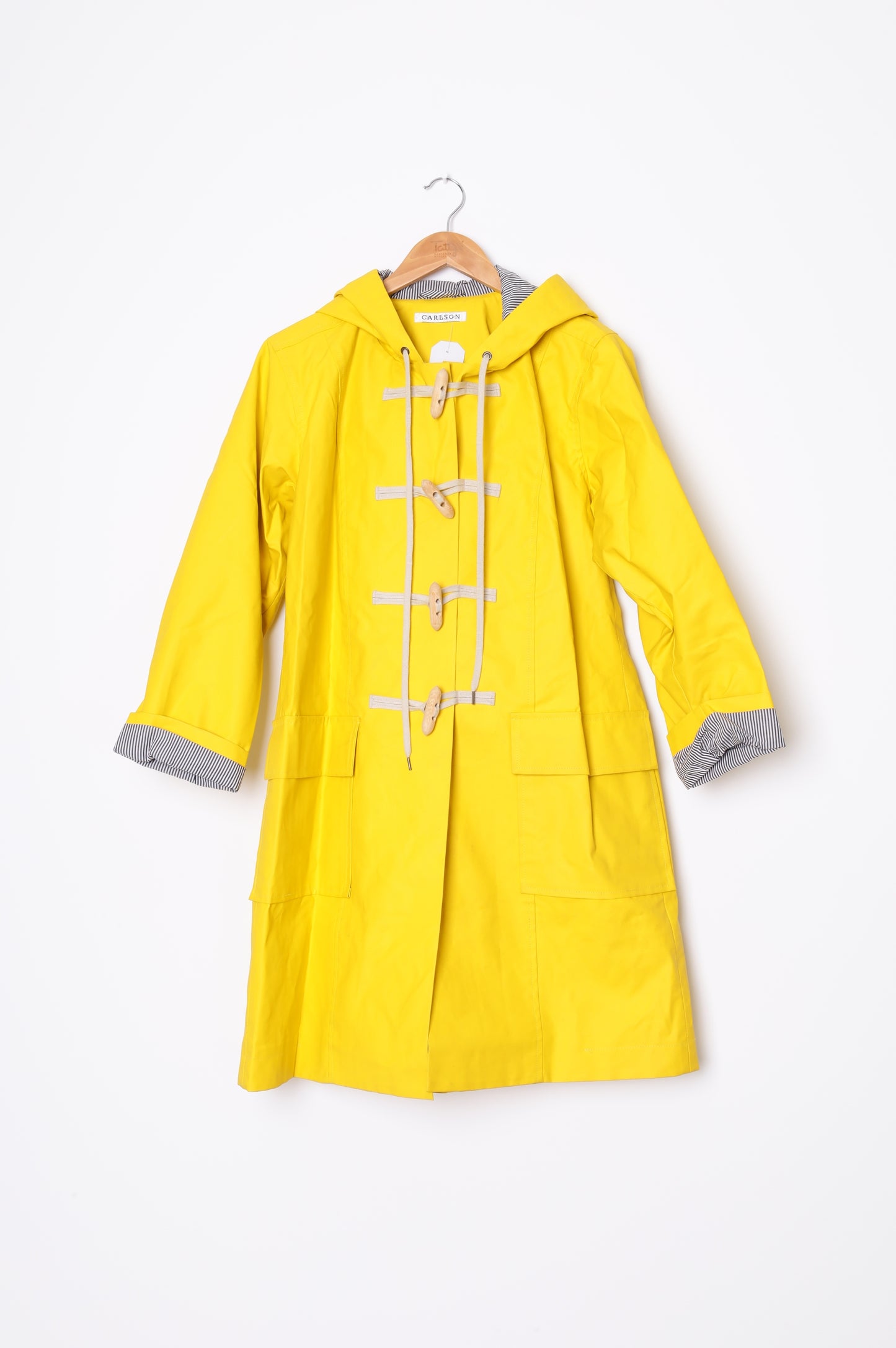 Carlson Womens Yellow Coat Size L
