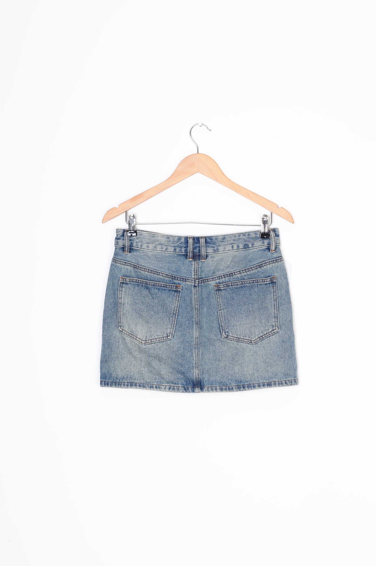 Wynn Hamlyn Womens Blue Mini Skirt Size 6