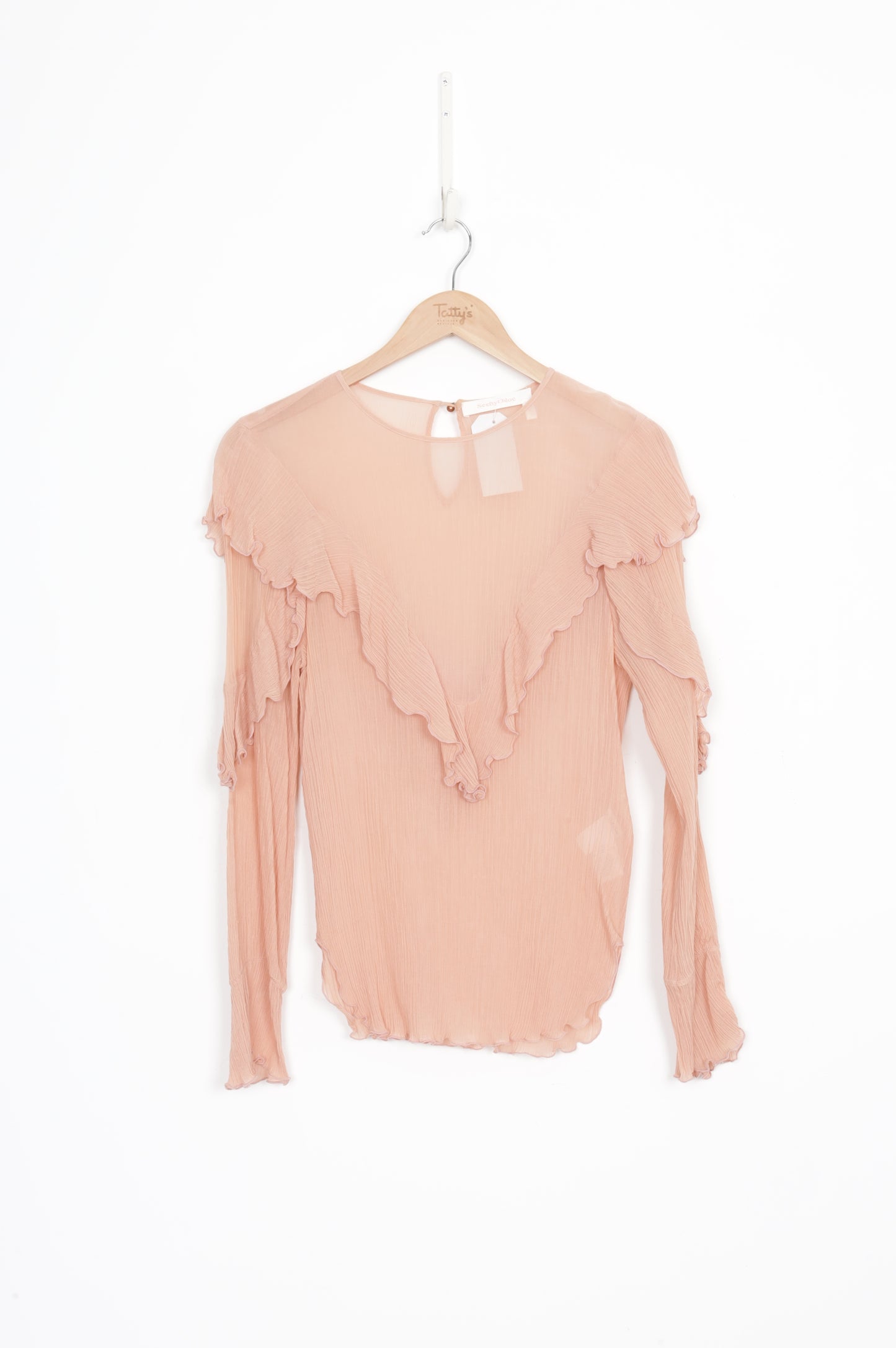 See by Chloe Womens Pink Blouse Size 36