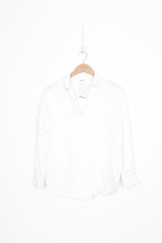 Seed Womens White Shirt Size 6