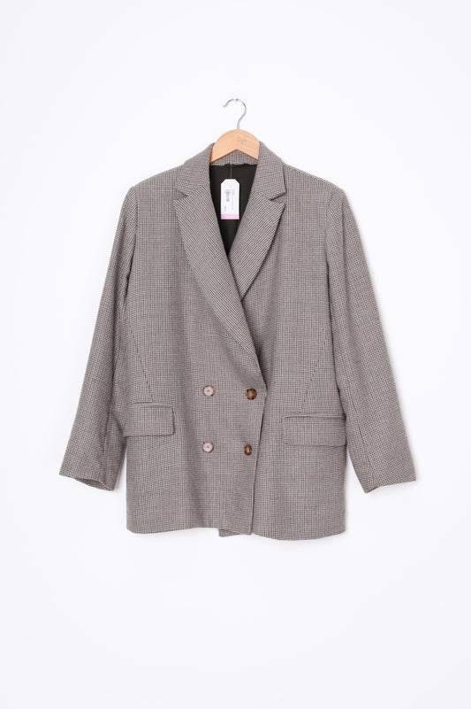 Mahsa Womens Brown Blazer Size XS