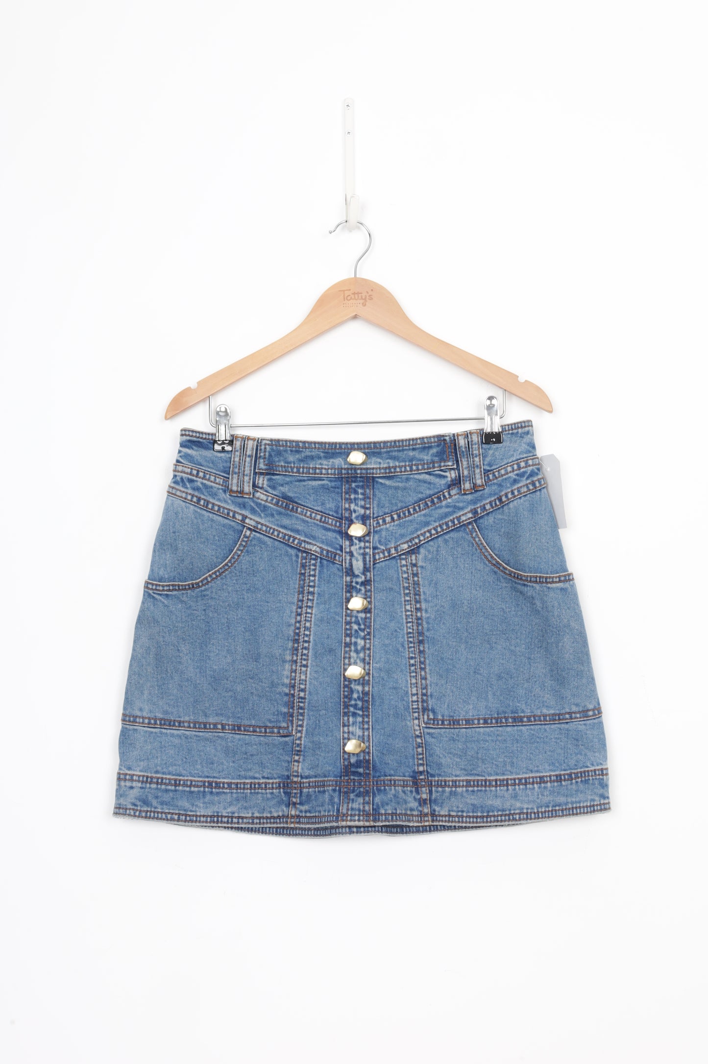 Aje Womens Blue Skirt Size 12