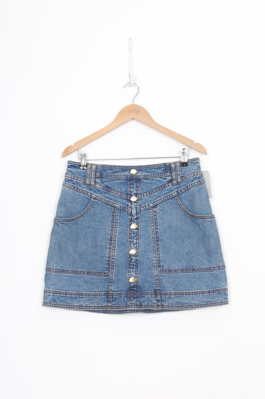 Aje Womens Blue Skirt Size 12