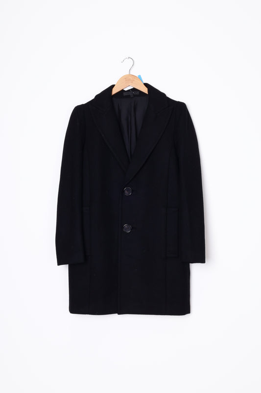 Izzue Collection Womens Black Coat Size EU 36