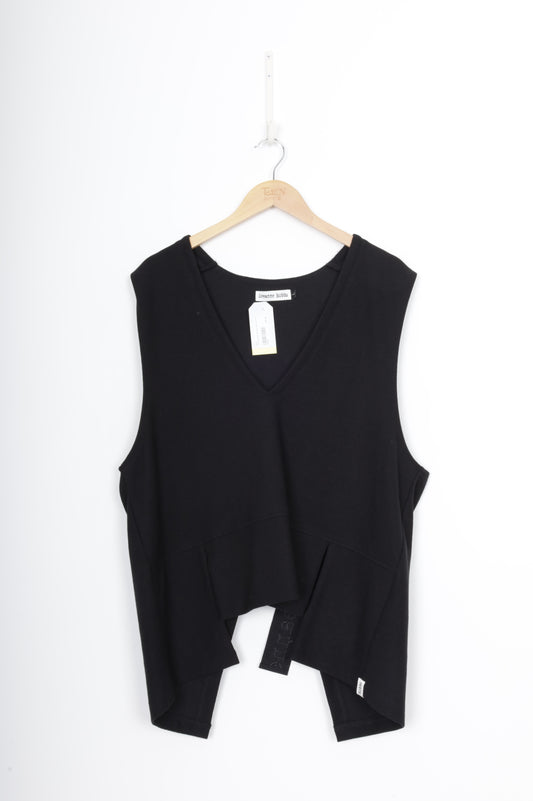 Deeanne Hobbs Womens Black Vest Size L