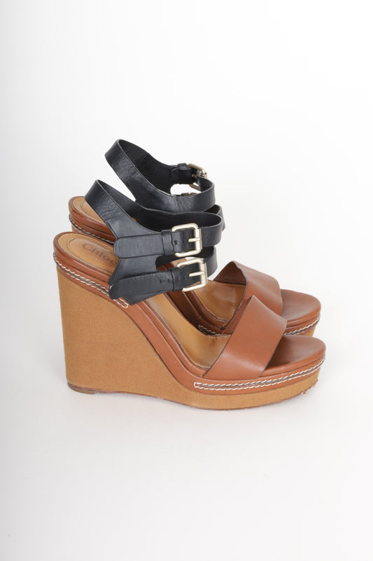 Chloe Womens Brown Heels Size 39