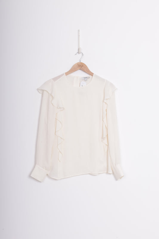 Cos Womens Cream Blouse Size 34