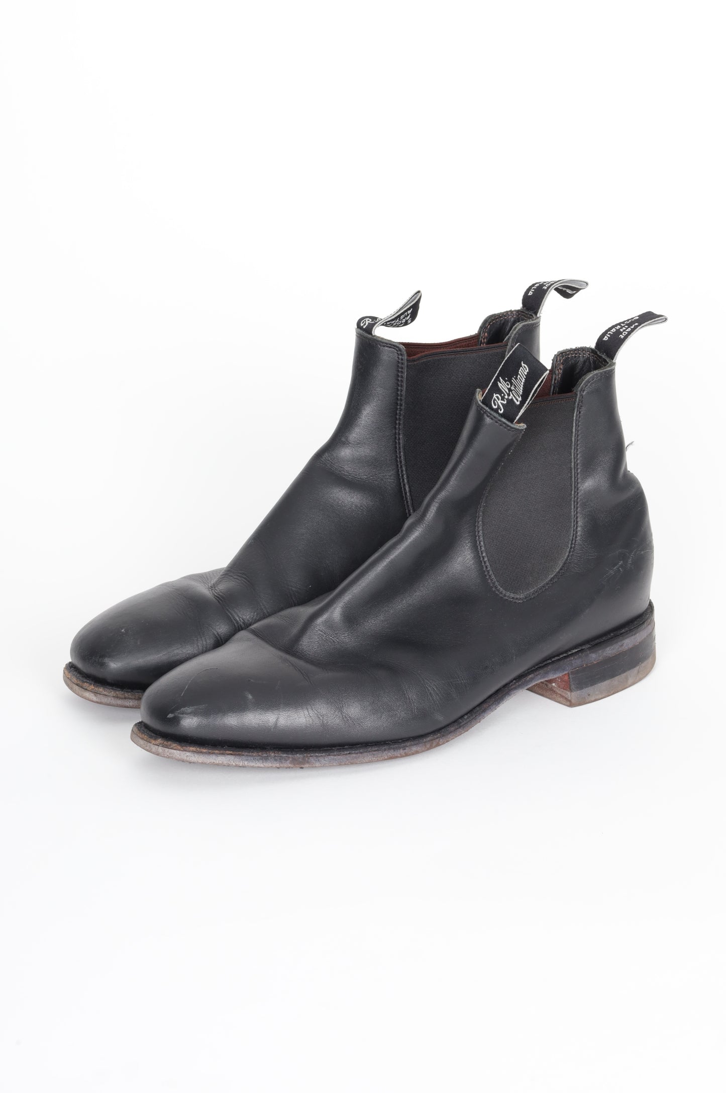 RM Williams Mens Black Boots  Size EU 46