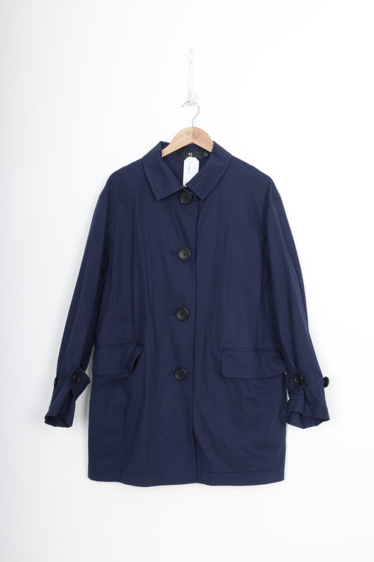 +J Womens Blue Coat Size L