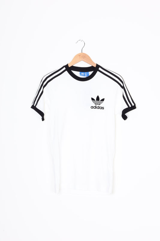 Adidas Womens White T-shirt Size XS