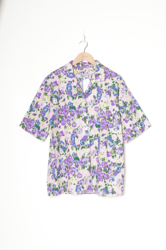 Jillian Ellen Womens Purple Shirt Size 18