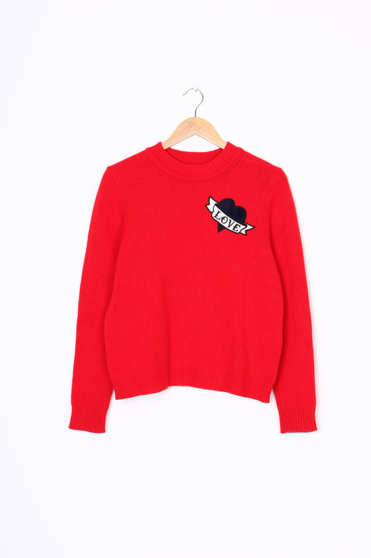 Sandro Womens Red Jumper Size M