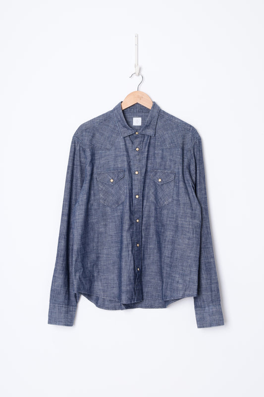 Eleventy Mens Blue Shirt Size XL