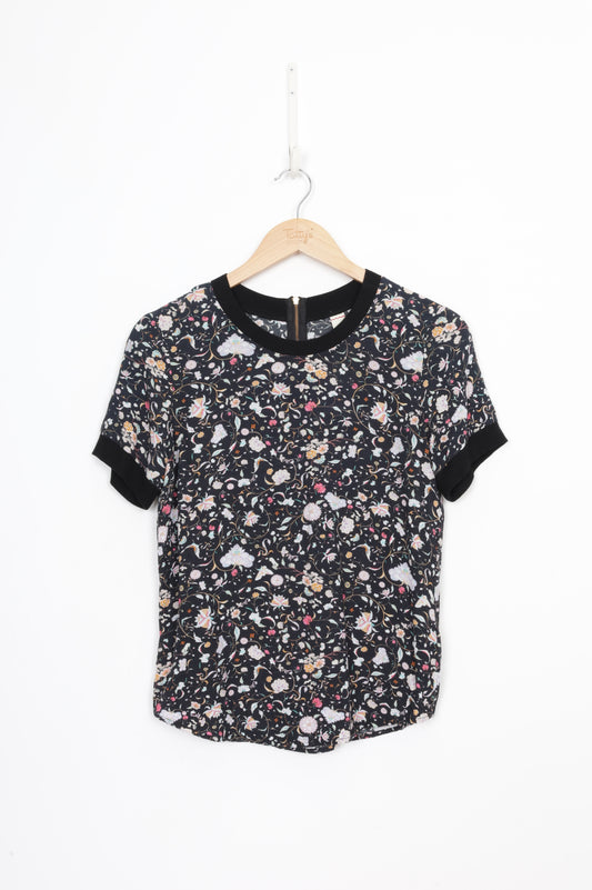 Sylvester Womens Black Top Size XS
